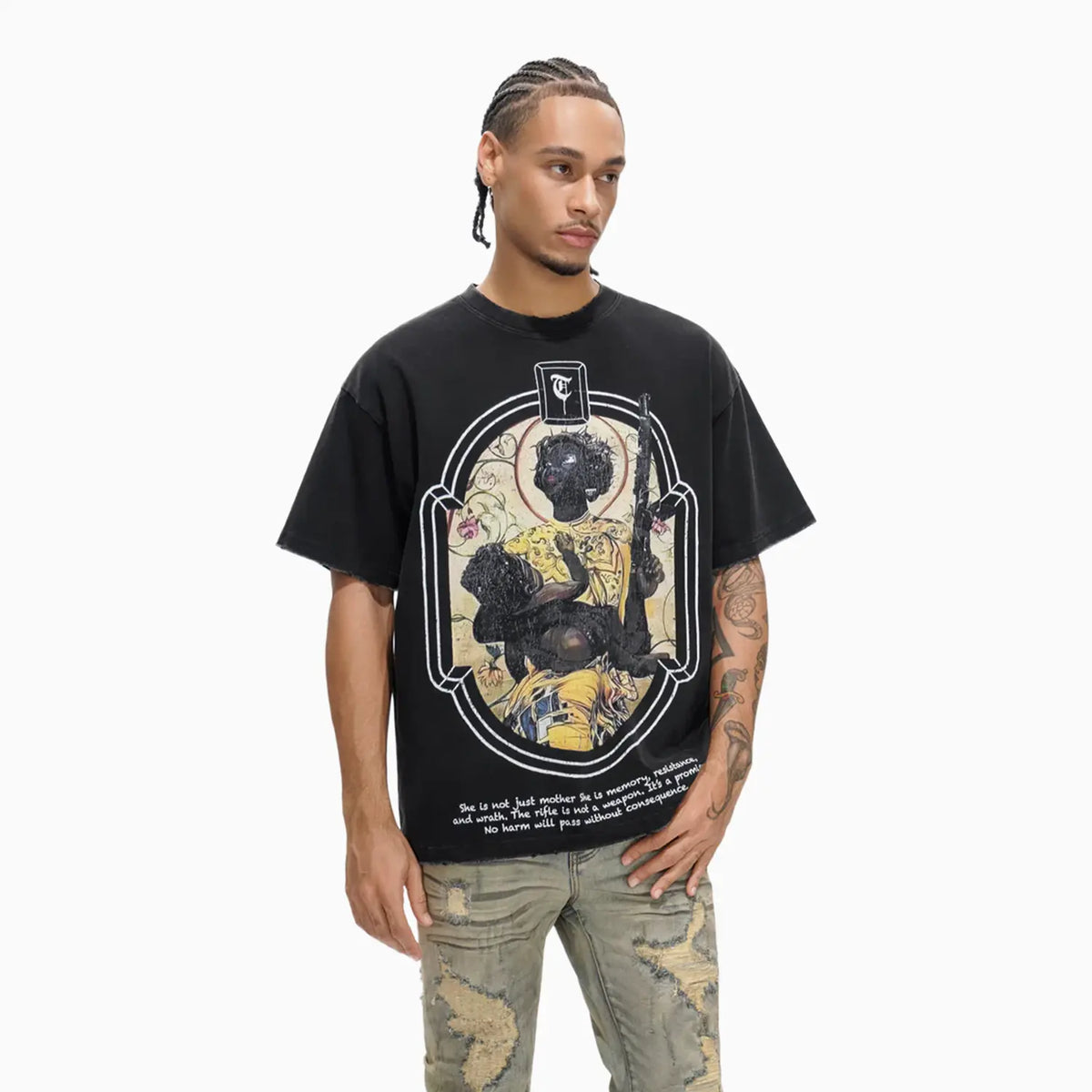Men's JA'ZHYA DOPSON' Black T-Shirt