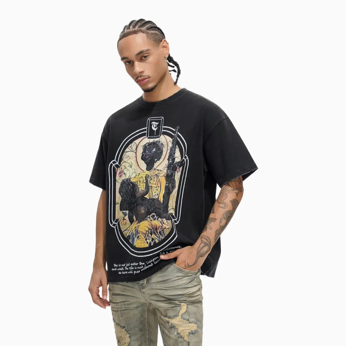 Men's JA'ZHYA DOPSON' Black T-Shirt