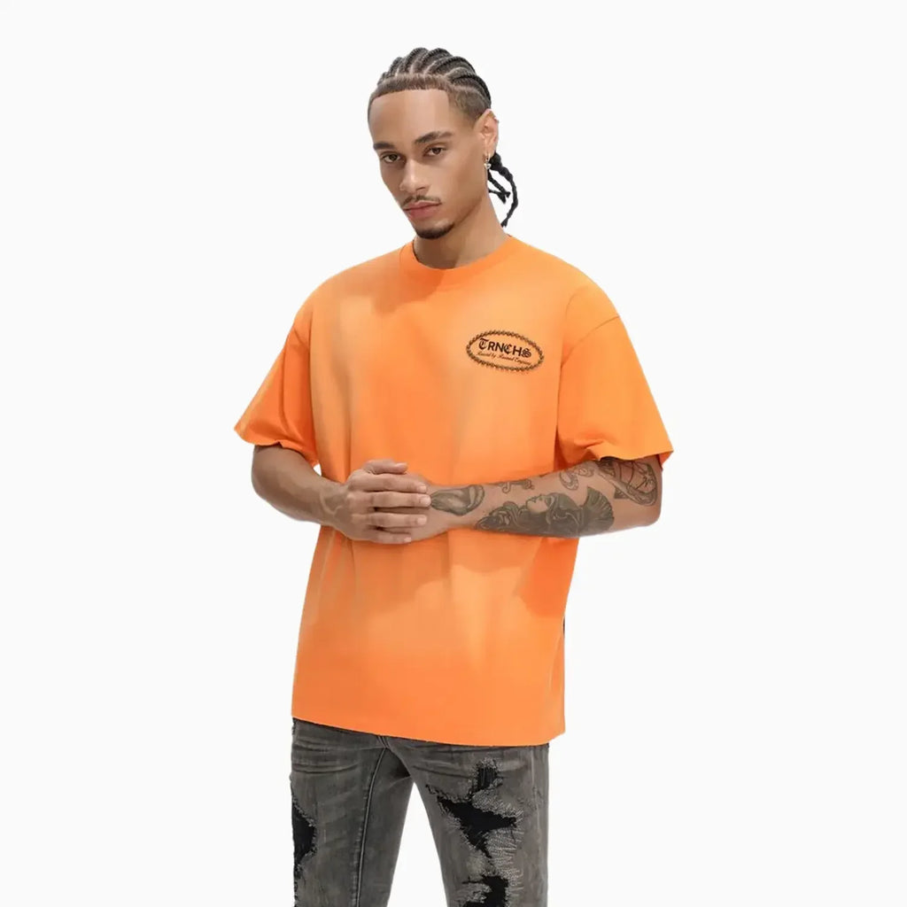 T-shirt orange homme Post-Empire