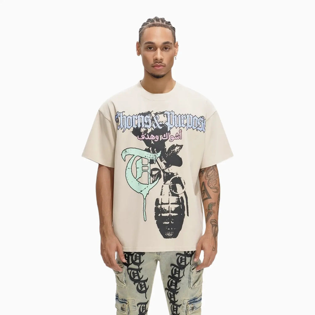 T-shirt abricot pâle Thorns and Purpose pour homme