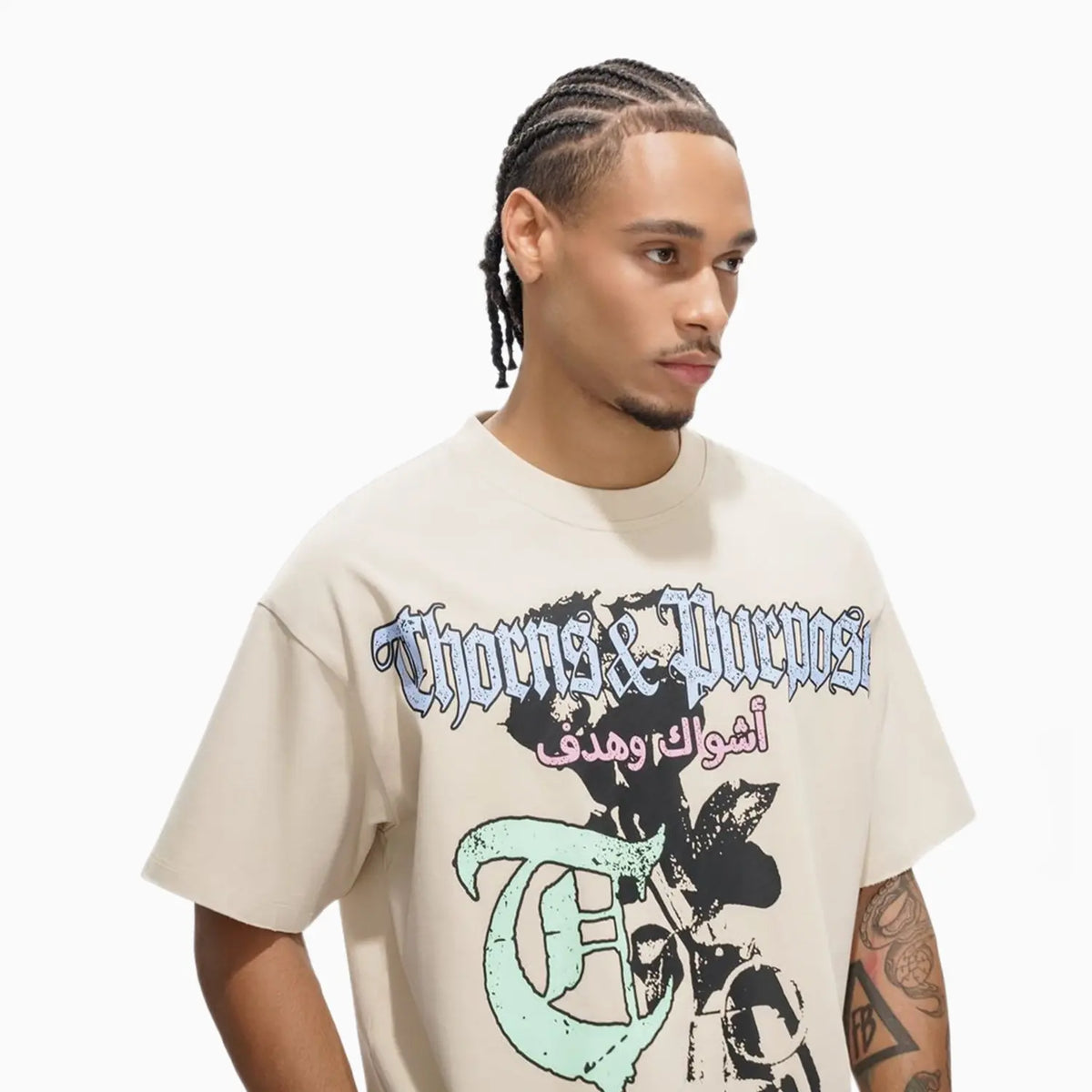 Men's Thorns and Purpose Pale Apricot T-Shirt