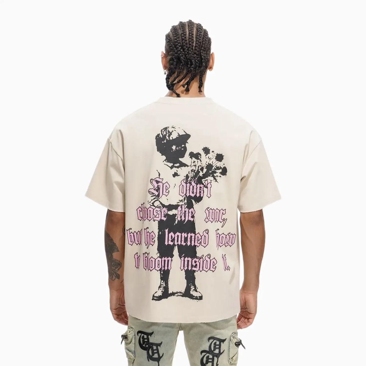 Men's Thorns and Purpose Pale Apricot T-Shirt