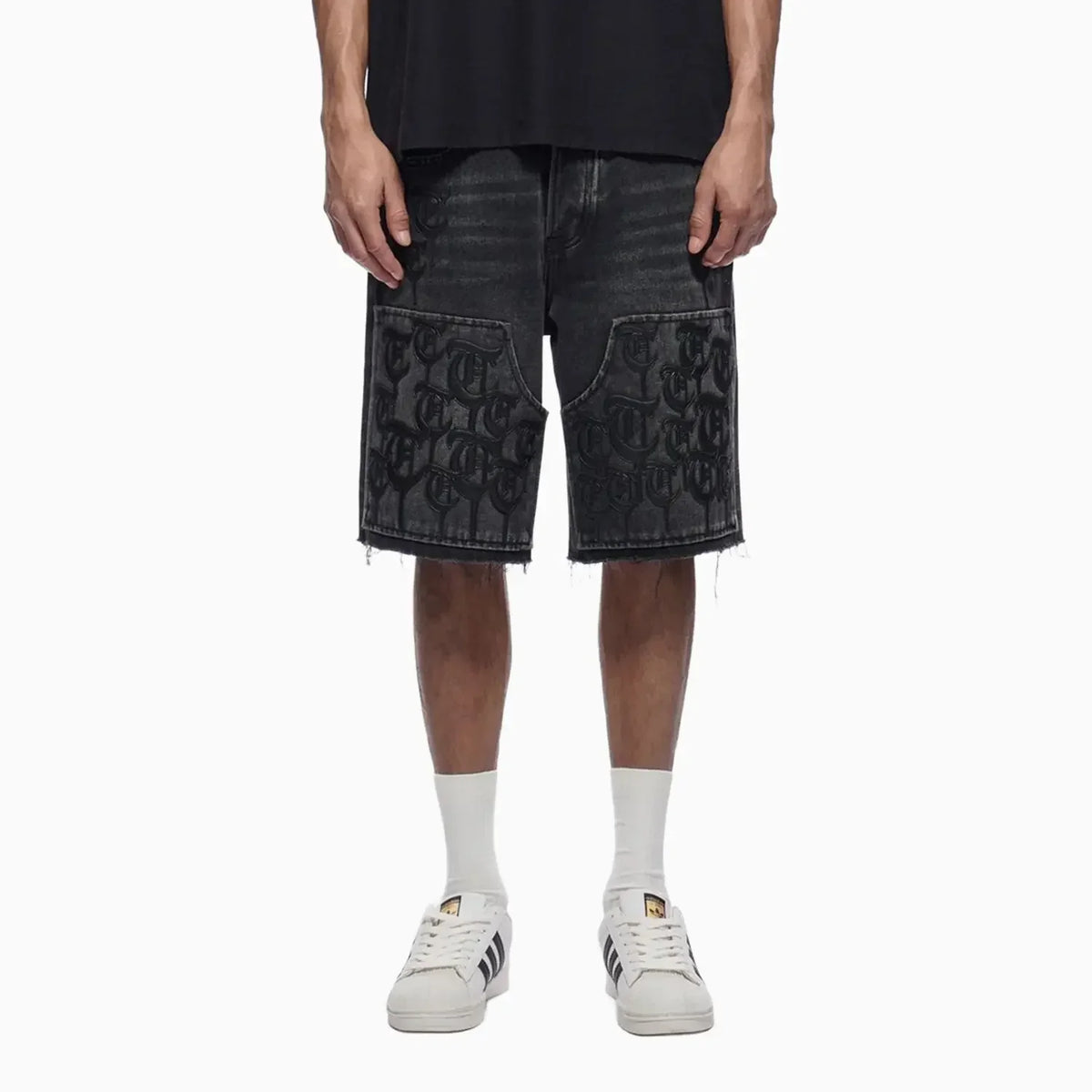 Men's Trnchs Script Denim Shorts