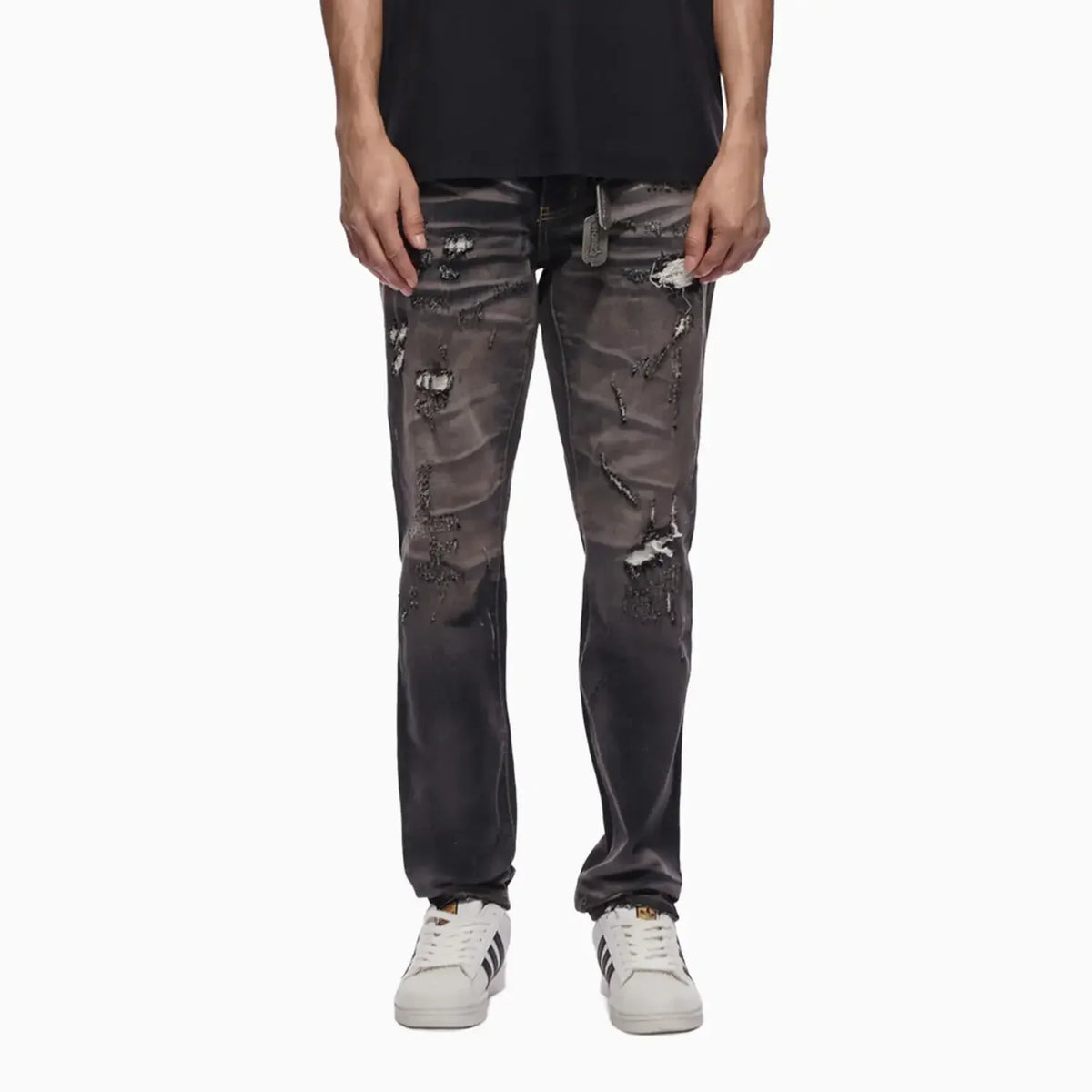Men's TYRANT Black Wash Straight Denim Pant