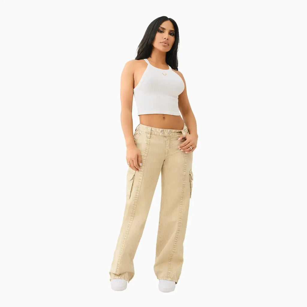 Pantalon cargo décontracté taille basse Bobbi Big T pour femme