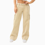 Pantalon cargo décontracté taille basse Bobbi Big T pour femme
