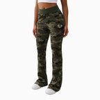 Ensemble velours camouflage raccourci pour femme