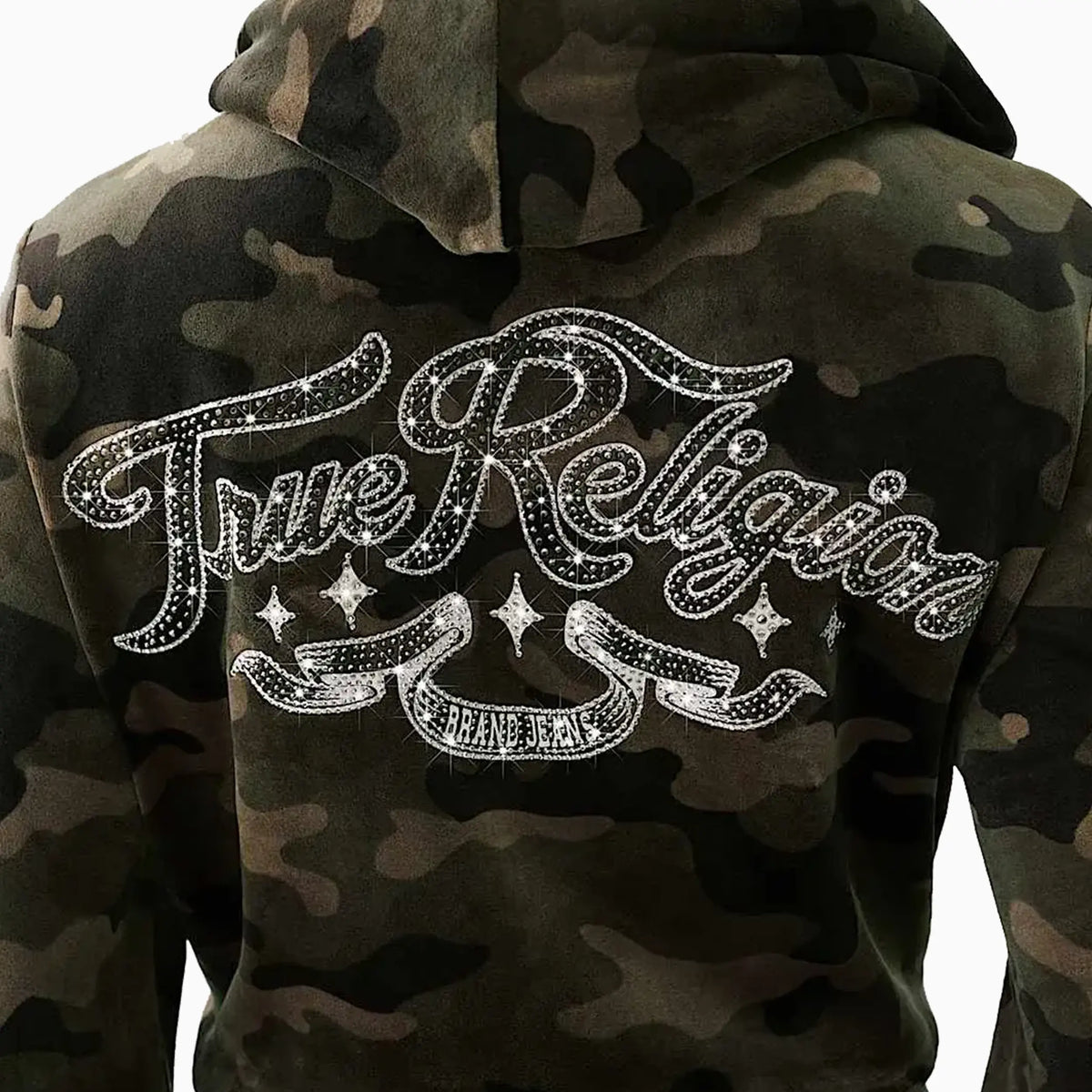 Ensemble velours camouflage raccourci pour femme