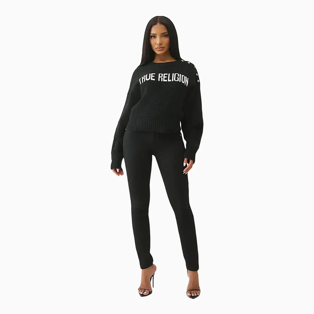 Women's Convertible Cold Shoulder Sweater
