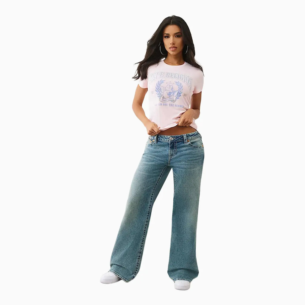 T-shirt femme à l'effigie d'un Bouddha orné de cristaux