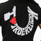 T-shirt brodé « I LOVE TRUE RELIGION » pour femme
