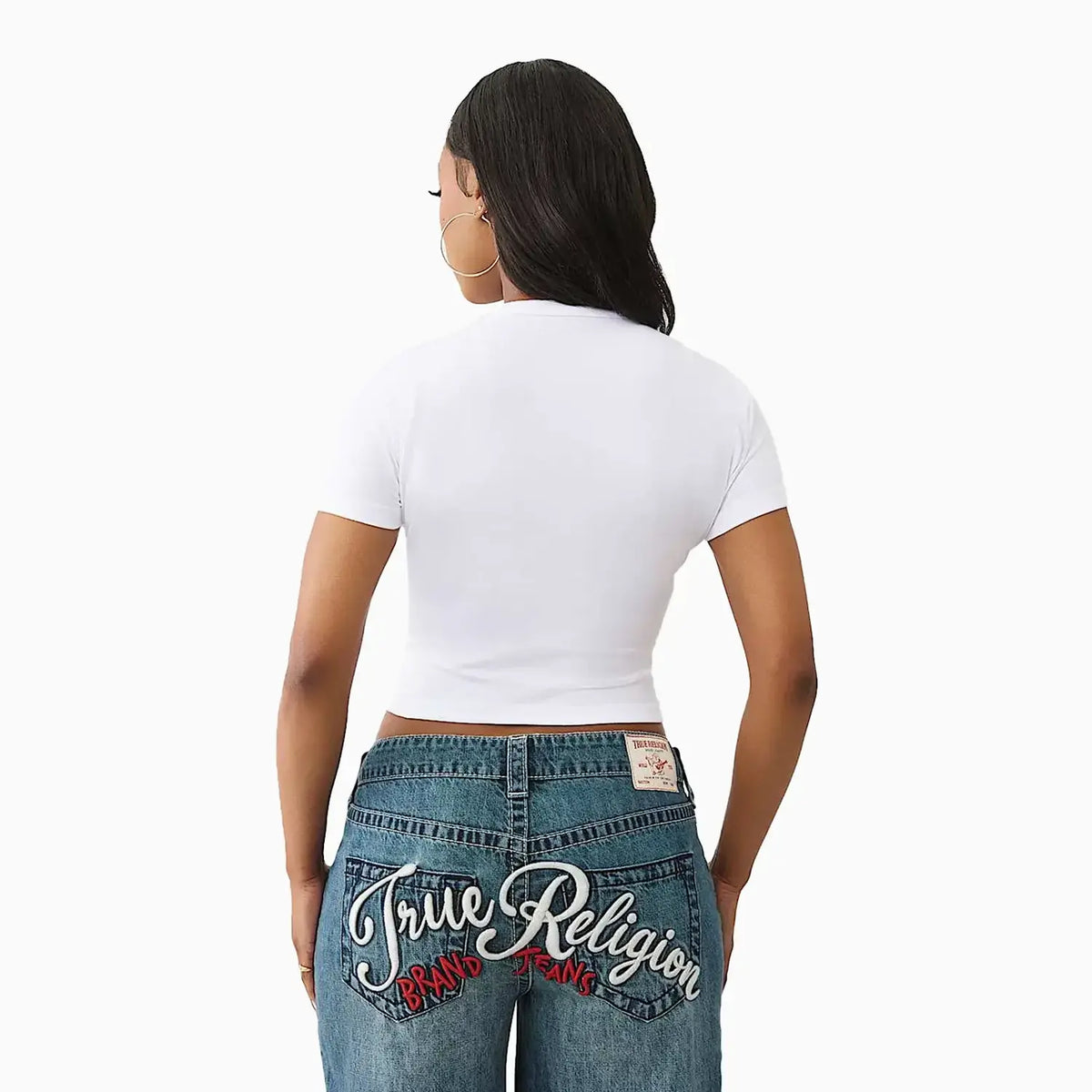 Women's Embroidered Logo Baby T-Shirt