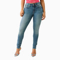 Pantalones vaqueros ajustados curvos para mujer Jennie "I Love True Religion"