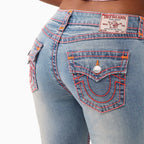 Women's Jennie Mid Rise Super T Flap Curvy Skinny Jean Pant