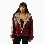 Chaqueta Oversize de Charol para Mujer