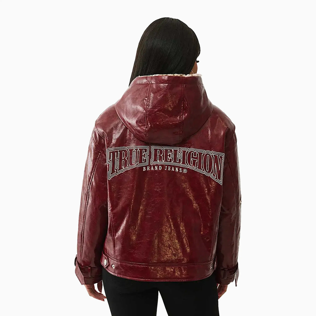 Chaqueta Oversize de Charol para Mujer