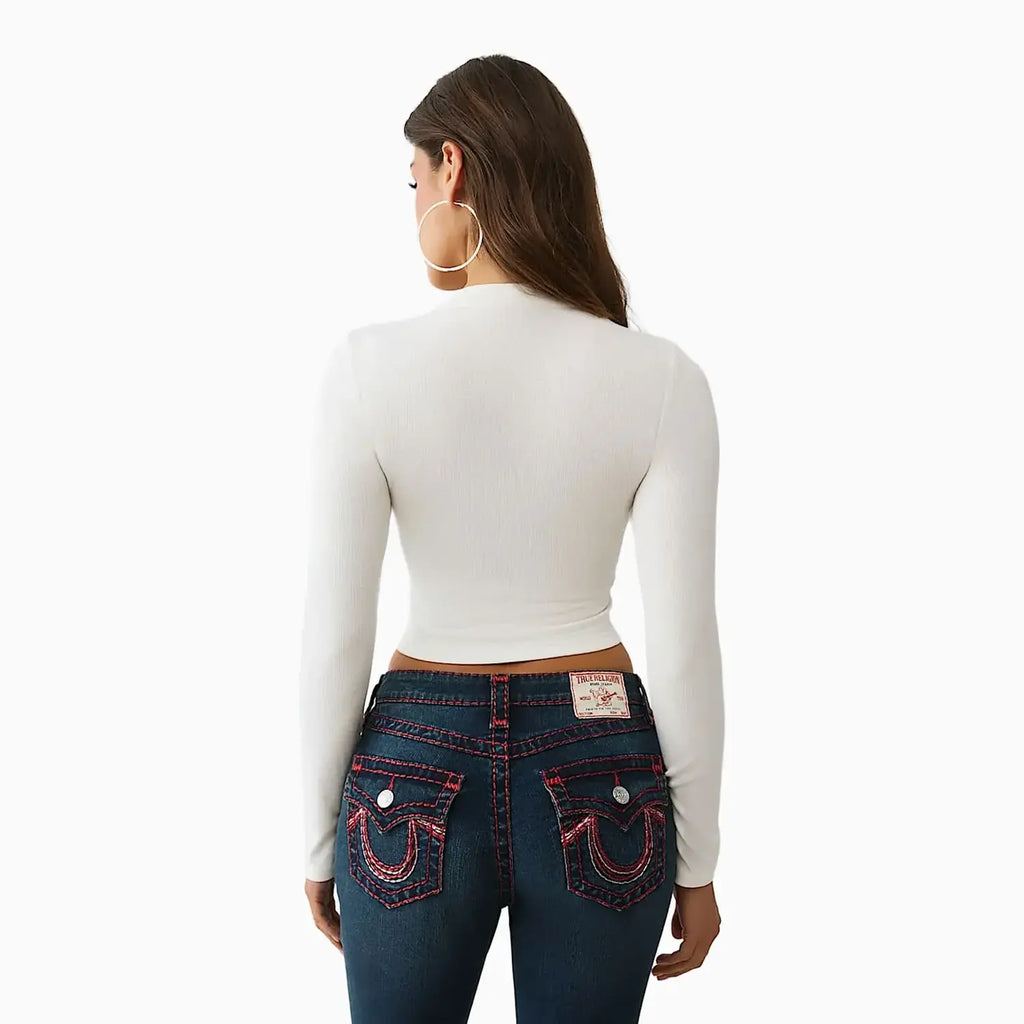 T-shirt Bébé Femme Manches Longues Imprimé Bouddha