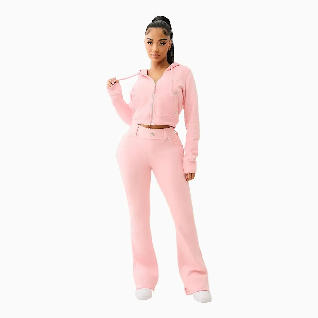 Conjunto de mujer Raw Edge Big T Shrunken