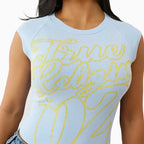 T-shirt côtelé de sport raglan pour femme