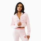 Women's Velour Bootcut and Cropped Outfit