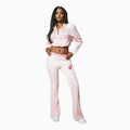 Women's Velour Bootcut and Cropped Outfit