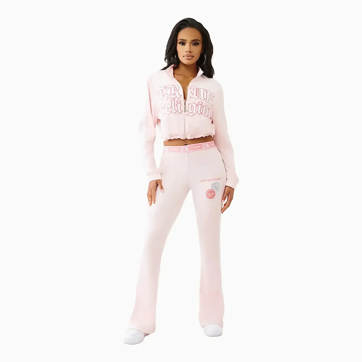 Women's Velour Bootcut and Cropped Outfit