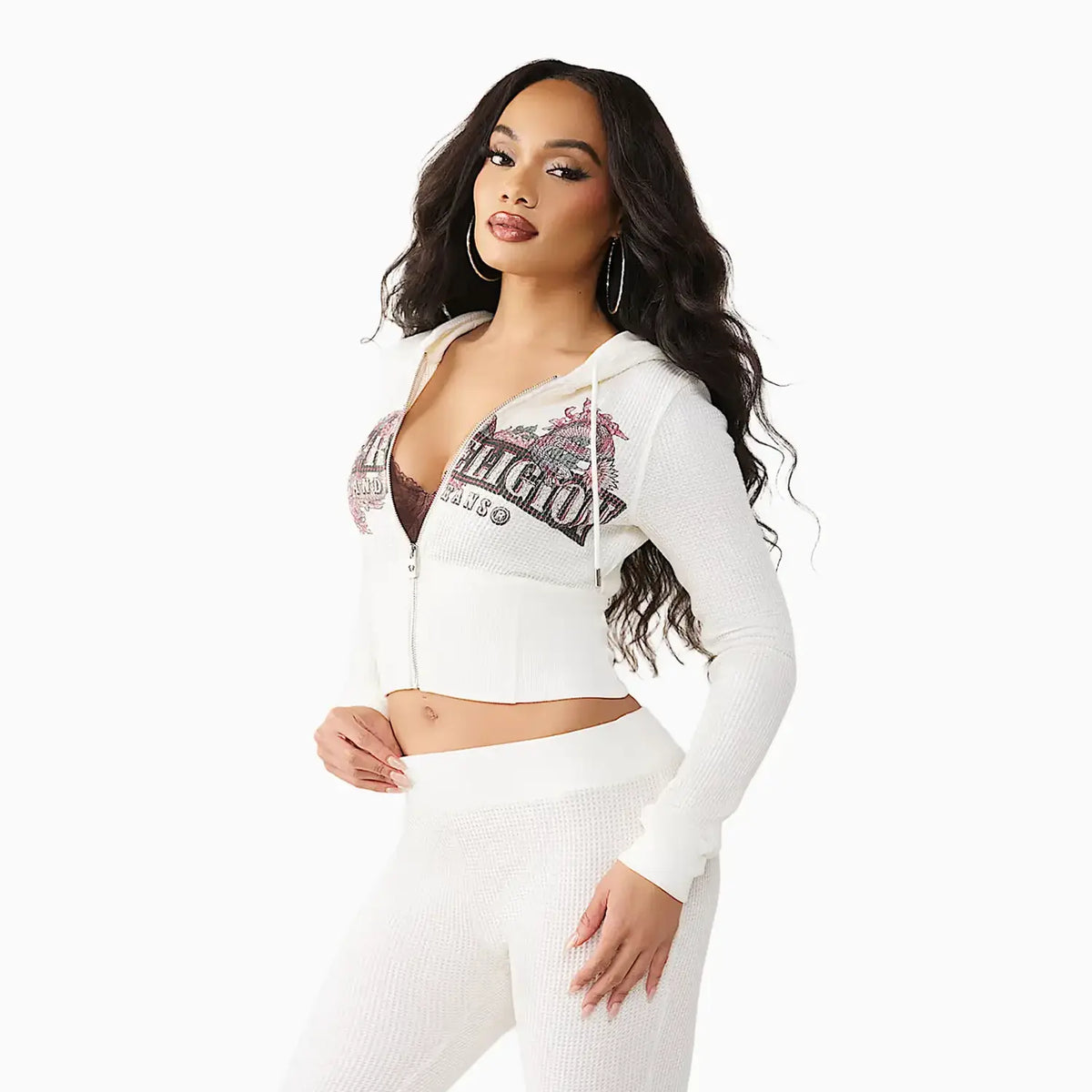 Women's Waffle Knit Outfit
