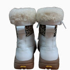 Kid's Leopard Print Lace-Up Winter Boot Pre School