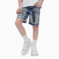 Shorts en jean découpé pour enfant