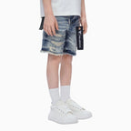 Shorts en jean découpé pour enfant