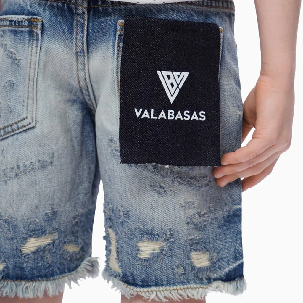 Shorts en jean découpé pour enfant