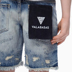 Shorts en jean découpé pour enfant