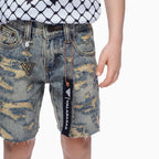 Kid's Incise Denim Shorts