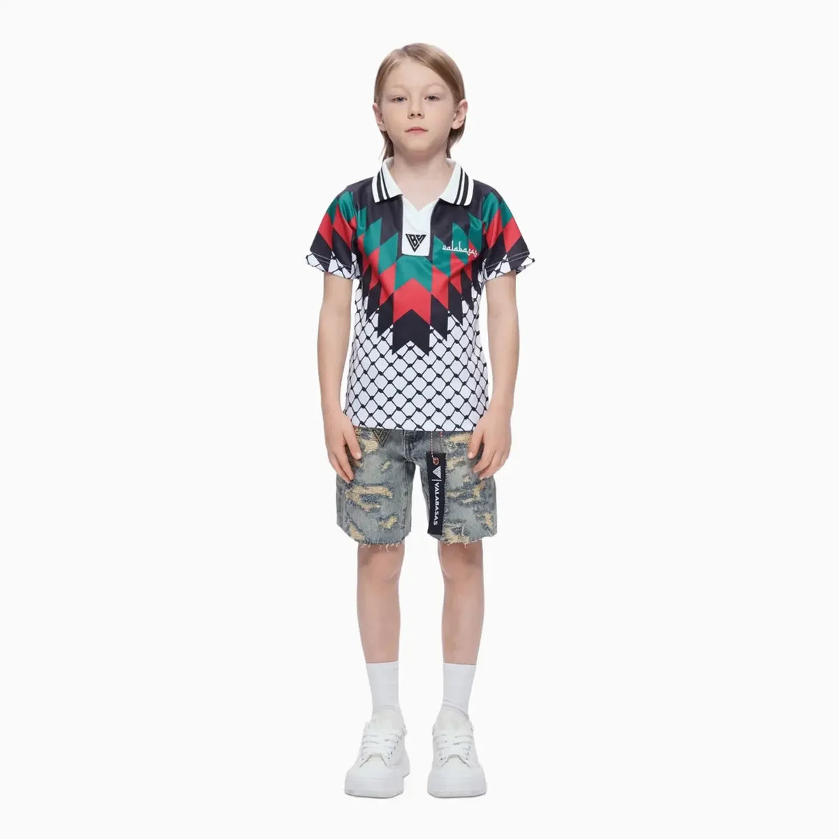 Kid's Incise Denim Shorts