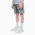 Kid's Incise Denim Shorts