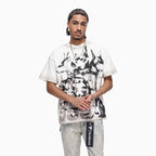 Camiseta de manga corta para hombre con diseño artístico