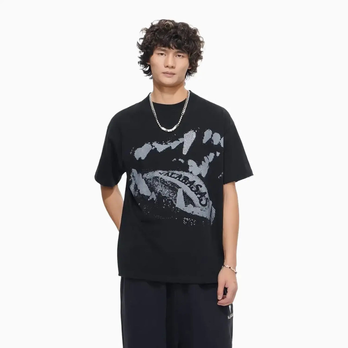 Camiseta con diamantes de imitación Dawg para hombre