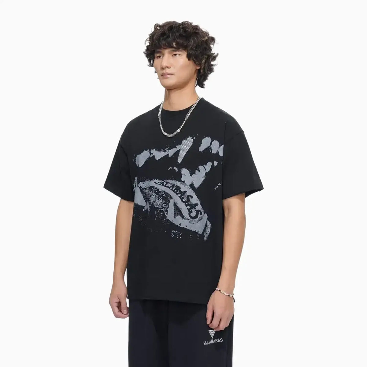 Camiseta con diamantes de imitación Dawg para hombre