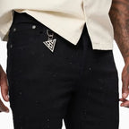 Pantalon skinny en jean empilé pour homme HEATH