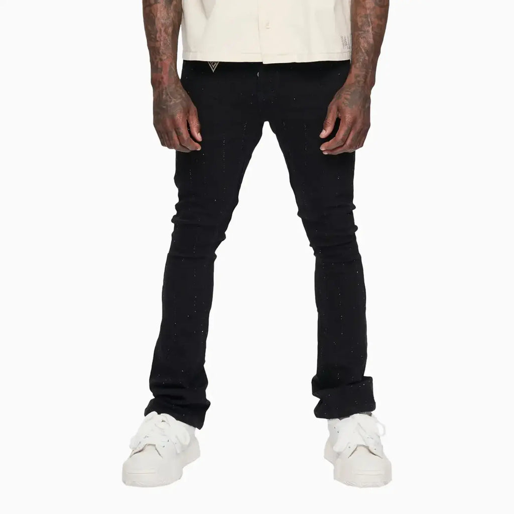 Pantalon skinny en jean empilé pour homme HEATH