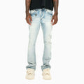 Pantalon empilé brillant pour homme