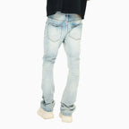 Pantalon empilé brillant pour homme
