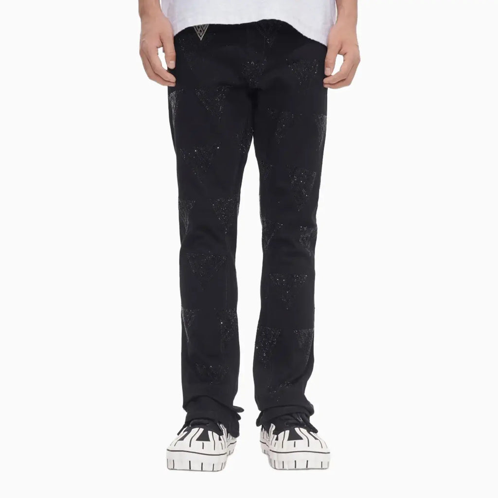 Jean coupe fuselée empilée Jet pour homme