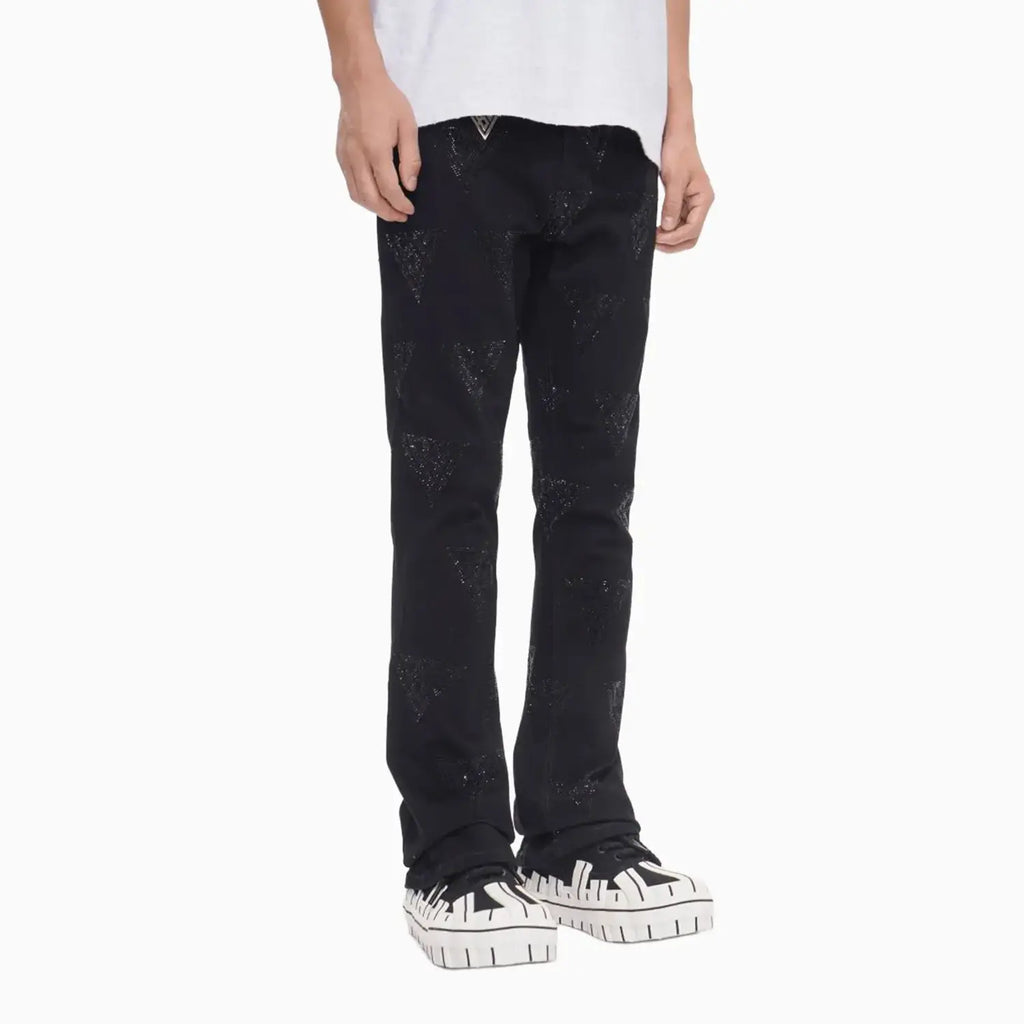 Jean coupe fuselée empilée Jet pour homme