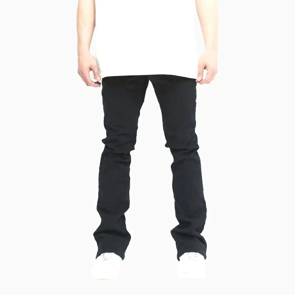 Pantalon skinny empilé pour hommes