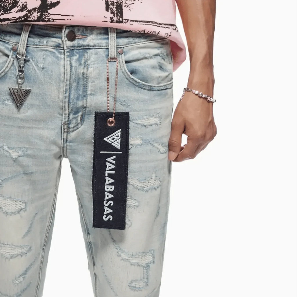 Pantalon en jean empilé Trance pour homme