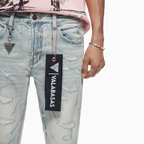 Pantalon en jean empilé Trance pour homme