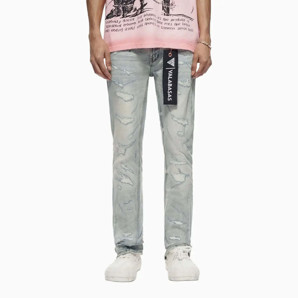 Pantalon en jean empilé Trance pour homme