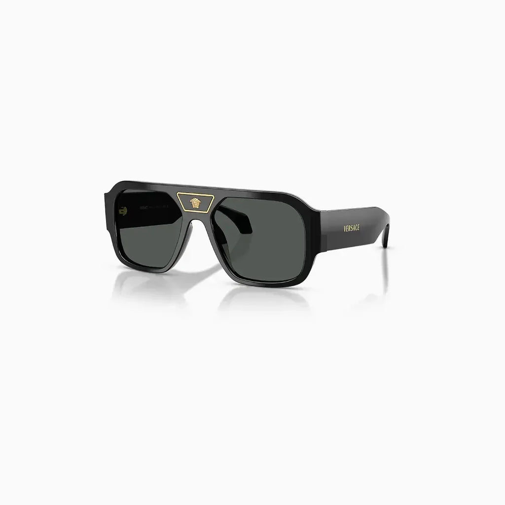 Versace Black Dark Grey Sunglasses