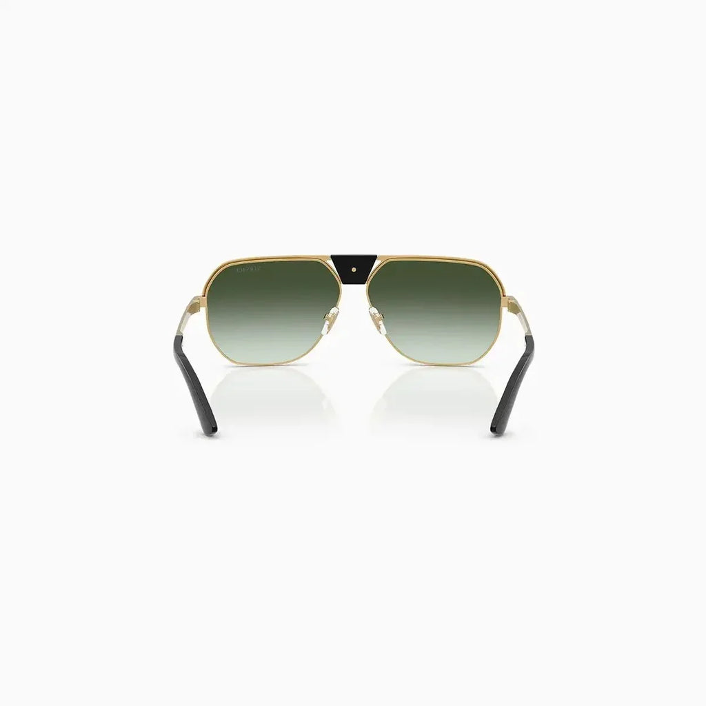 Versace Gold Green Gradient Sunglasses